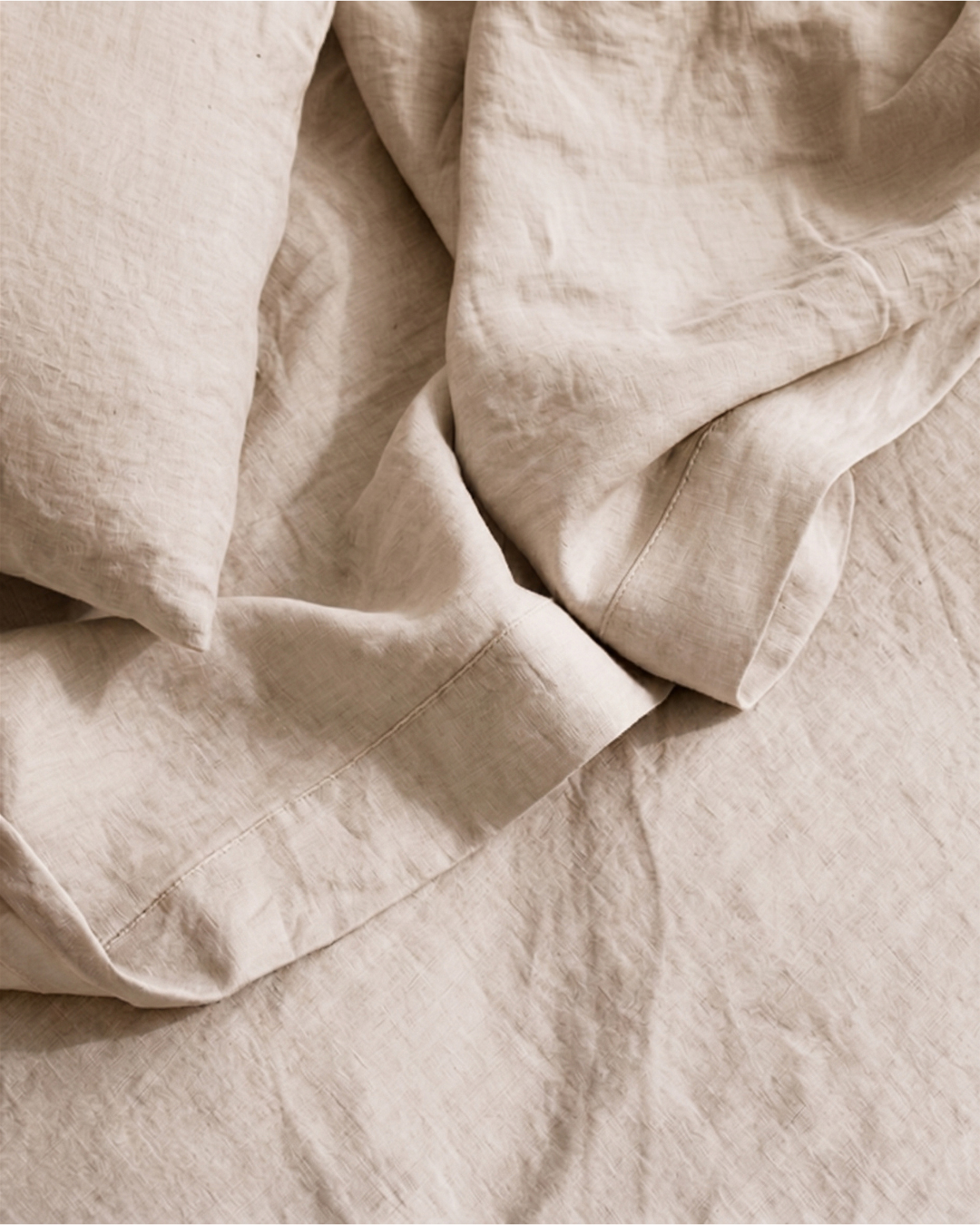 Linen Flat Sheet - Stone-1
