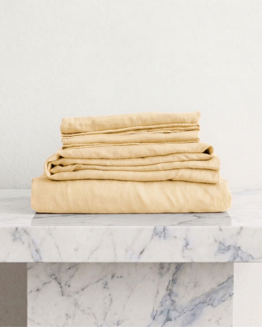 Linen Duvet Cover - Butter