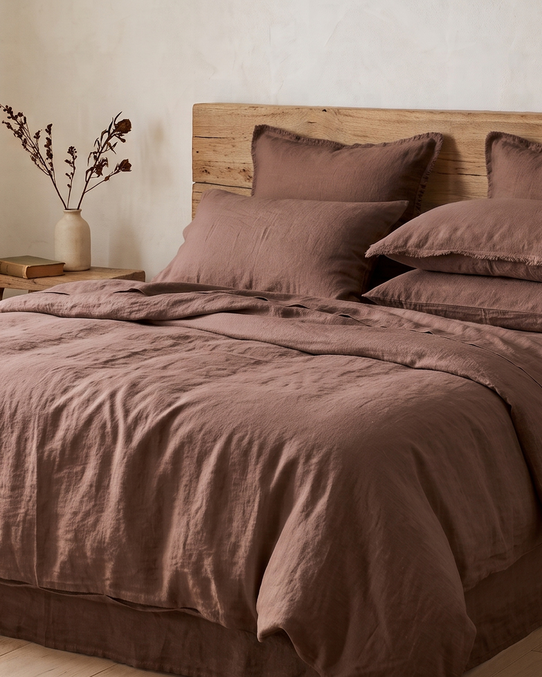 Linen Flat Sheet - Ganache-4