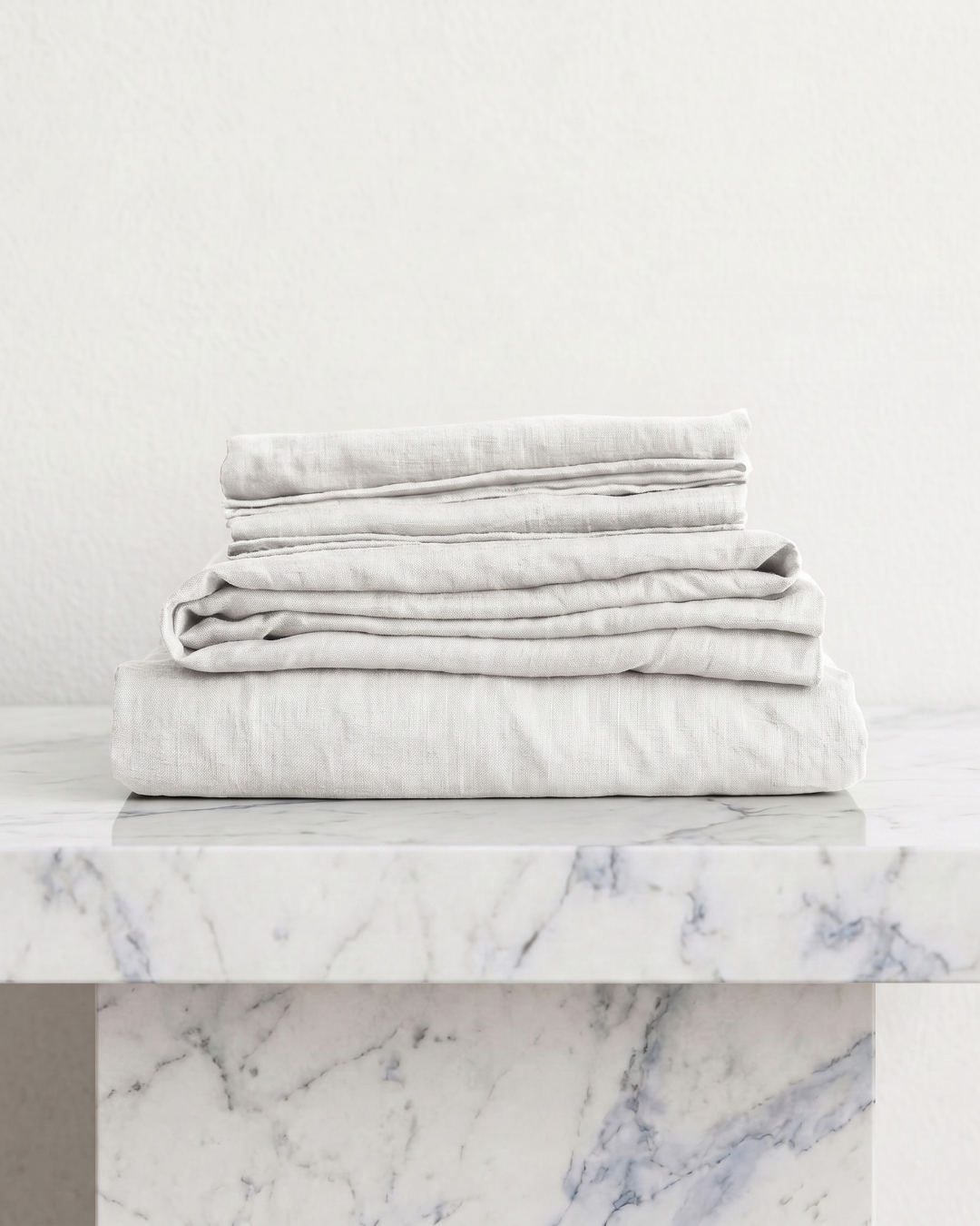 Linen Duvet Cover - White-1