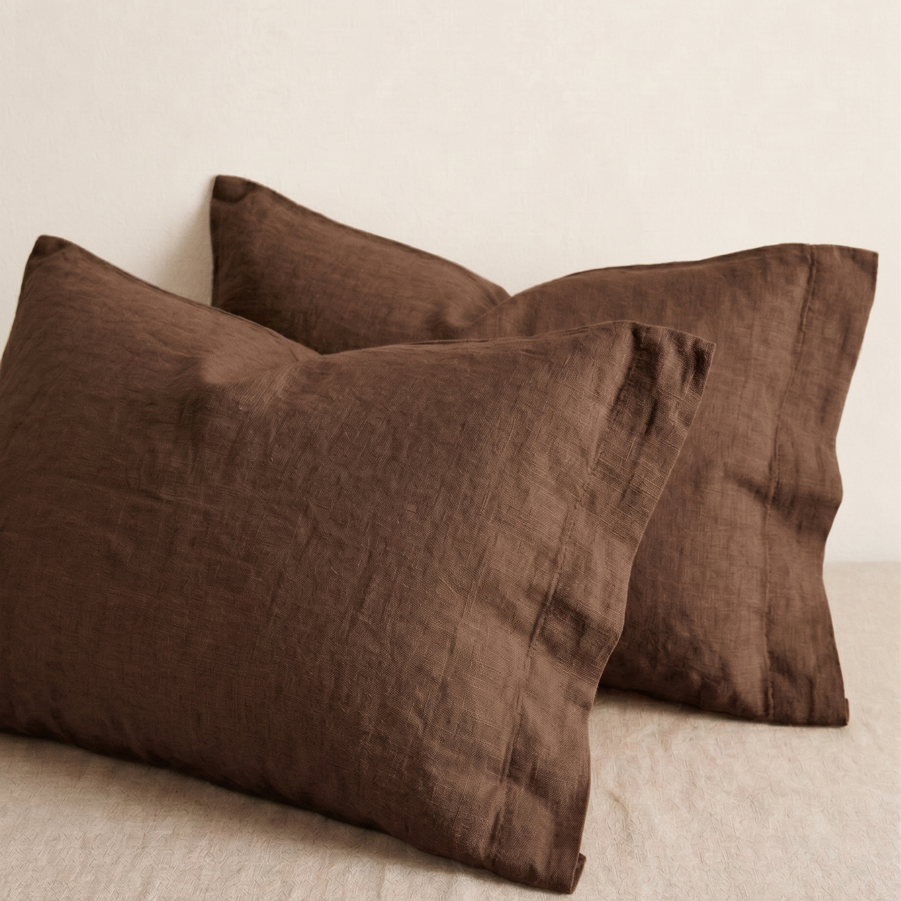 Linen Pillowcases - Ganache (Set of 2)-1