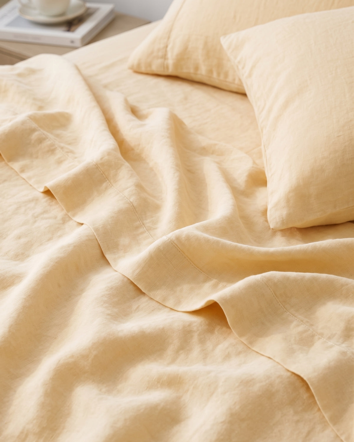 Linen Bedding Set - Butter (10% off)