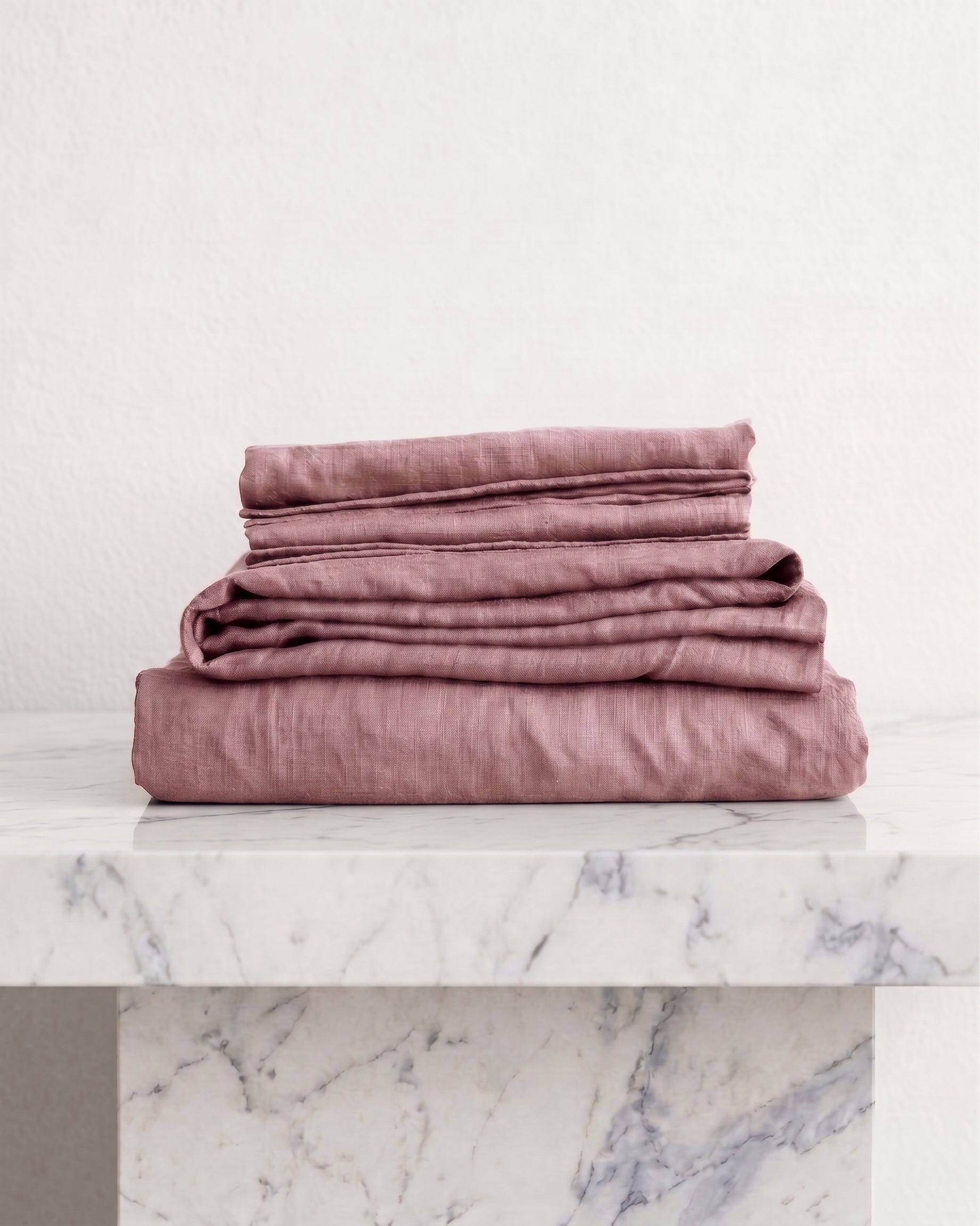 Linen Duvet Cover - Lavender Rosé-1