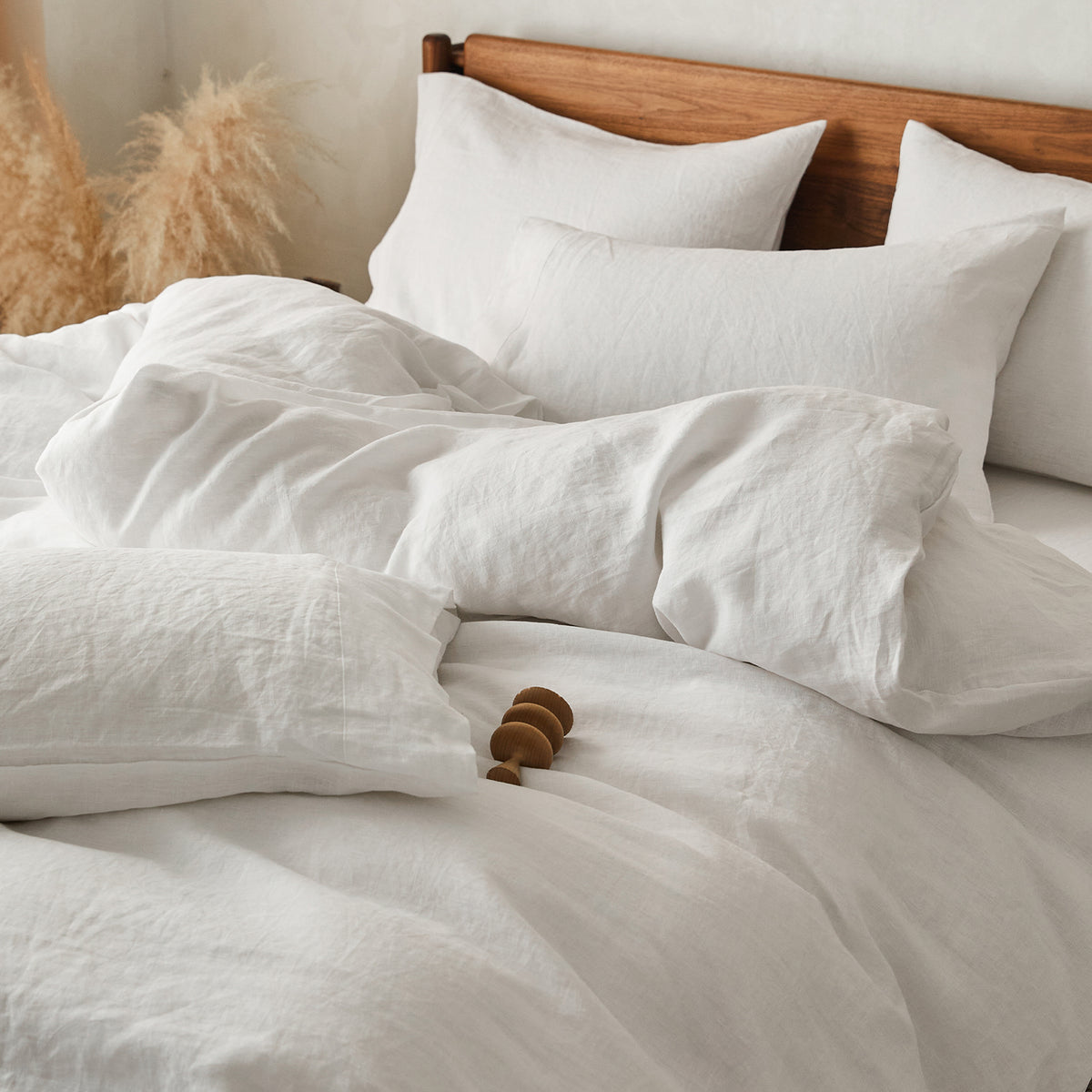 Linen Flat Sheet - Crisp White