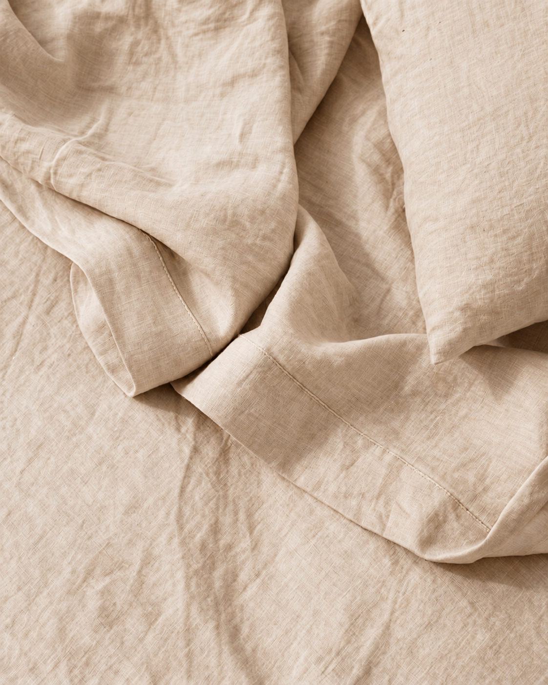 Linen Bedding Set - Oatmeal Stone (10% off)