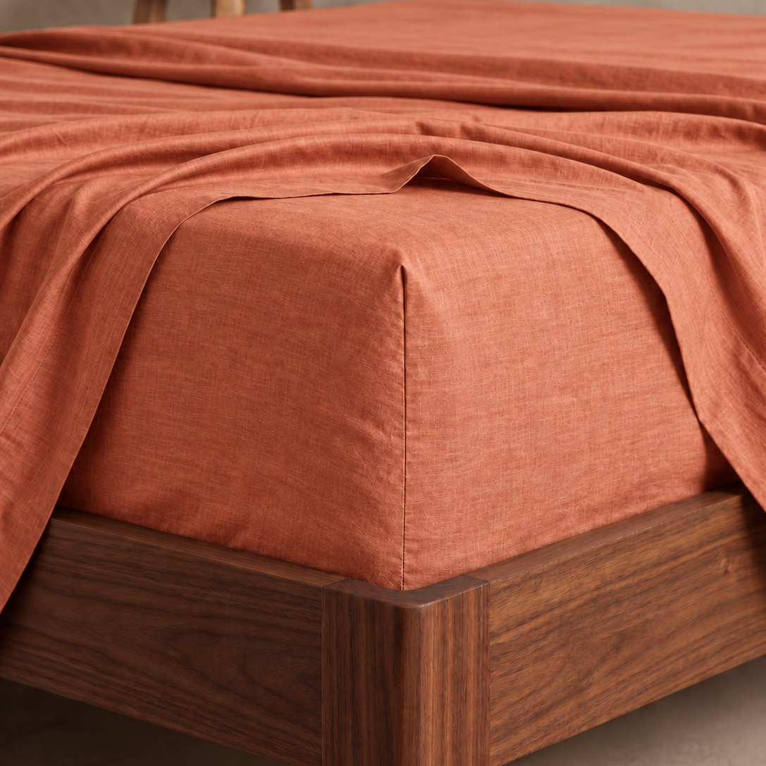 Linen Pillowcases - Terracotta (Set of 2)